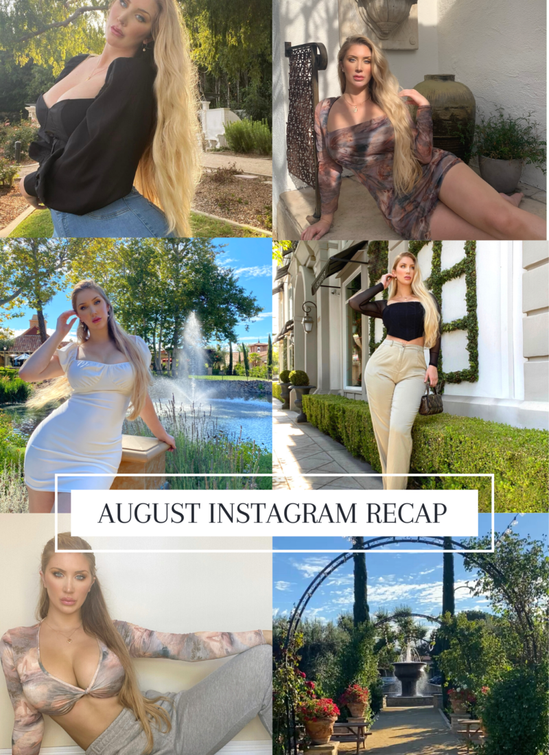 August 2020 Instagram Recap